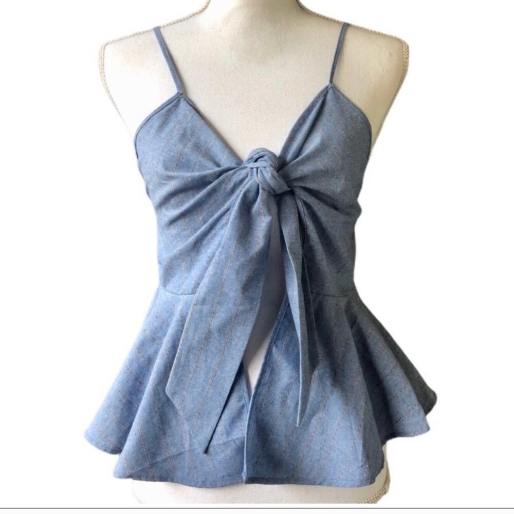Love + Harmony Striped Open Front Tank